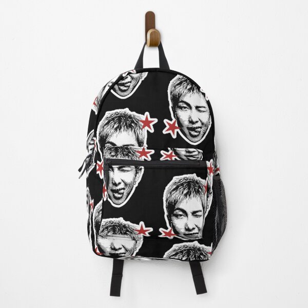 Item preview, BTS RM Red Stars Halftone Portrait designed and sold by camronrufuh.