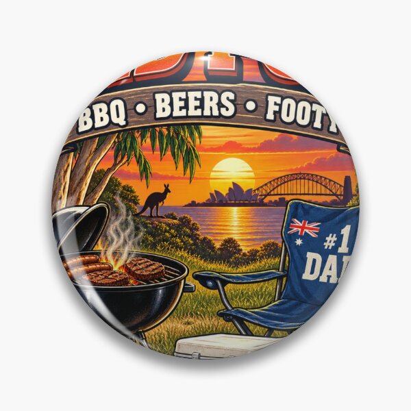Item preview, Aussie Dad BBQ Footy Funny Father’s Day Gift designed and sold by Peak Pop Designs | Funny Gifts, Cozy Art & Cute Animals .