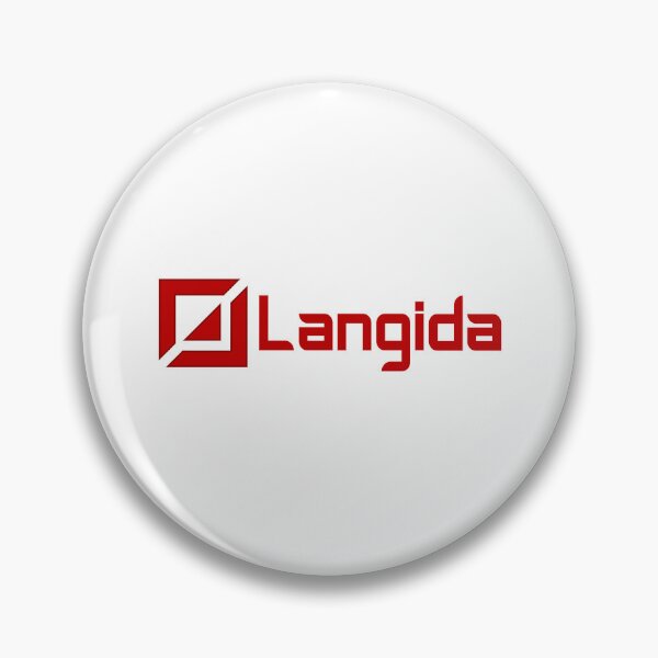 Item preview, Langida Modern Geometric Red Square Logo designed and sold by rchabnb.
