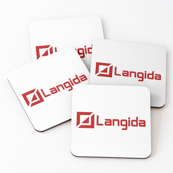Item preview, Logotipo cuadrado rojo geométrico moderno de Langida designed and sold by rchabnb.