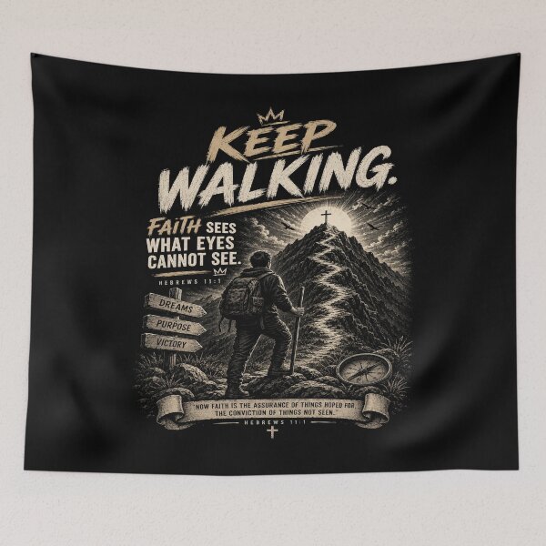 Item preview, Faith Over Fear — Keep Walking Toward Your Purpose designed and sold by Neon Ink Designs.