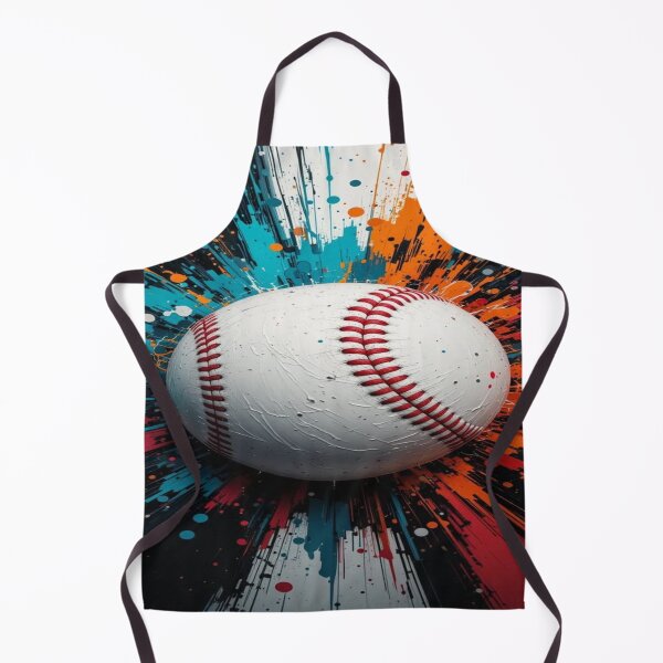 Item preview, The Explosive Impact of Baseball, Dynamic Baseball - Sports Art with Multicolored Paint Splashes designed and sold by RAYBIL.