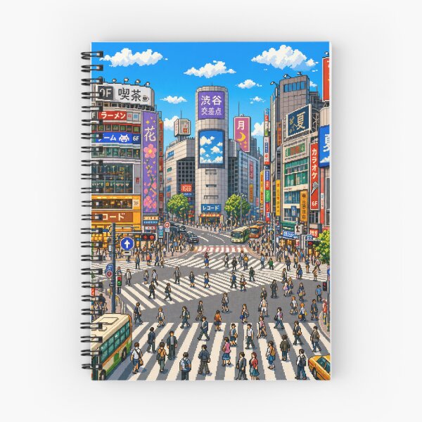 Item preview, Shibuya Crossing Day Pixel Art designed and sold by sabusabu78.