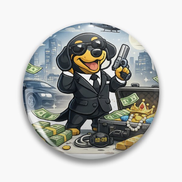 Item preview, Gangster dog with money and luxury designed and sold by NorthPeak Studio.