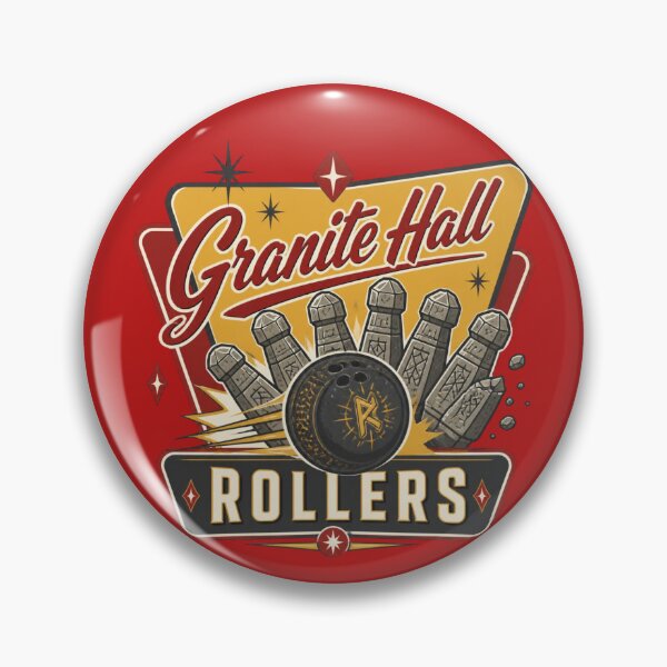 Item preview, Granite Hall Rollers - Vintage Bowling League Fantasy Sports RPG Meme designed and sold by Dice_Goblin_Studio.