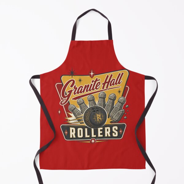 Item preview, Granite Hall Rollers - Vintage Bowling League Fantasy Sports RPG Meme designed and sold by Dice_Goblin_Studio.