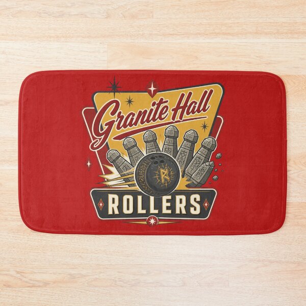 Item preview, Granite Hall Rollers - Vintage Bowling League Fantasy Sports RPG Meme designed and sold by Dice_Goblin_Studio.