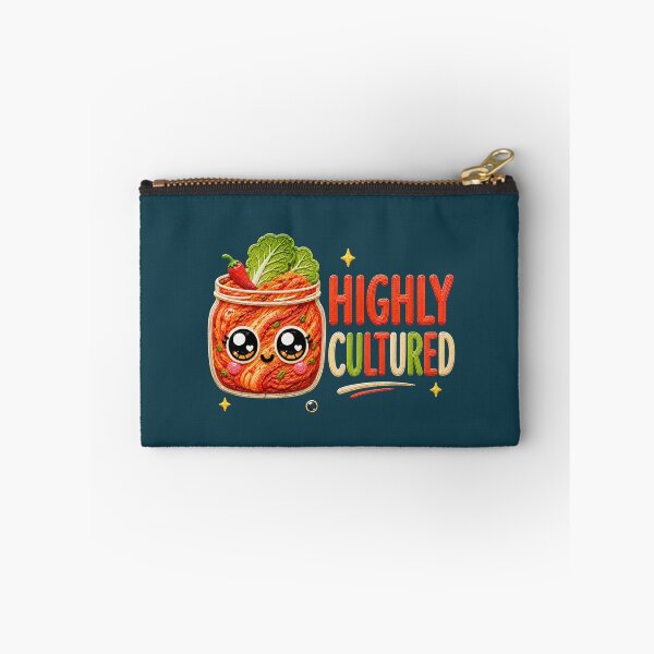 Item preview, Highly Cultured Cute Kimchi Kawaii Food Pun designed and sold by Liv Solara.