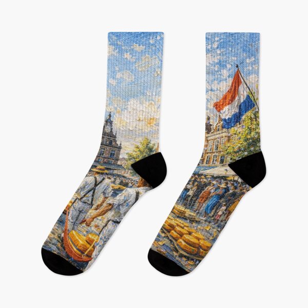 Item preview, Cheese Market Alkmaar painting, the Netherlands – A Beautiful city in Europe. designed and sold by GalleryKauffeld.