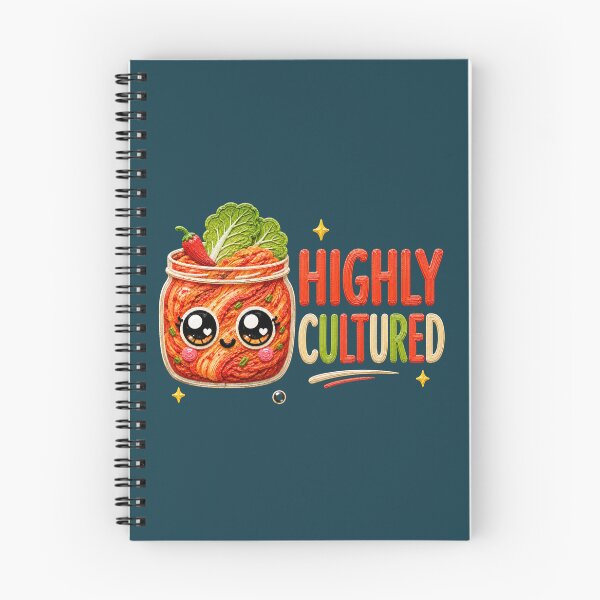 Item preview, Highly Cultured Cute Kimchi Kawaii Food Pun designed and sold by Liv Solara.