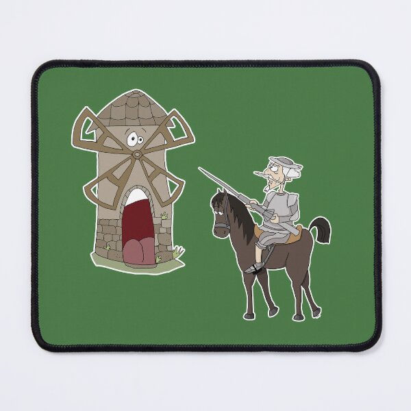 Item preview, Don Quixote vs Windmill Sticker | Absurd Epic Fail Humor Meme designed and sold by MyxaART.