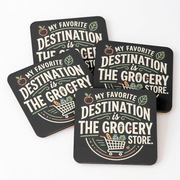 Item preview, My Favorite Destination Is The Grocery Store Foodie Humor designed and sold by DuckOddity.