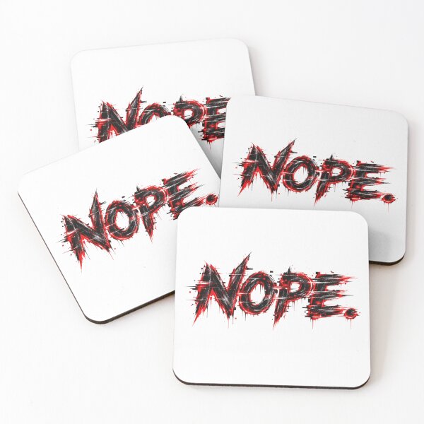 Item preview, NOPE. – Aggressive Red Glitch Typography designed and sold by UnglaublichGut.