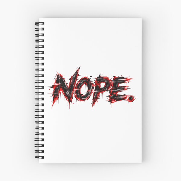 Item preview, NOPE. – Aggressive Red Glitch Typography designed and sold by UnglaublichGut.