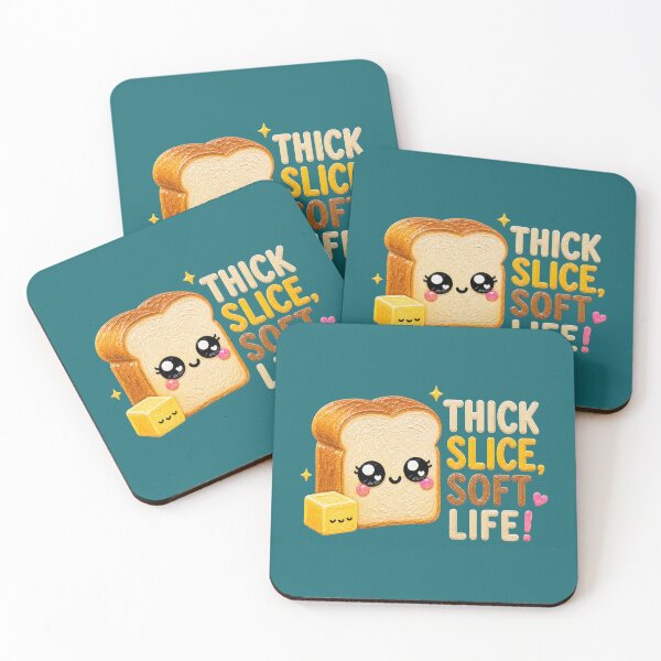 Item preview, Thick Slice Soft Life Cute Shokupan Toast designed and sold by Liv Solara.