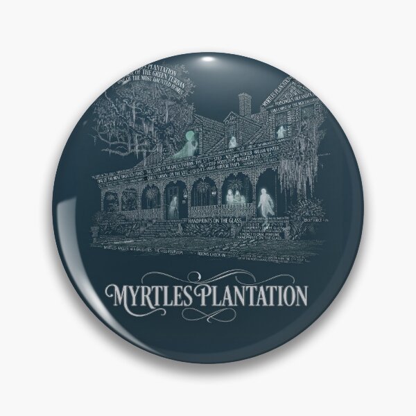 Item preview, The Myrtles Plantation Louisiana Haunted Antebellum Mansion Typography Art designed and sold by naughty-raccoon.