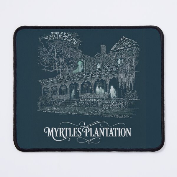 Item preview, The Myrtles Plantation Louisiana Haunted Antebellum Mansion Typography Art designed and sold by naughty-raccoon.