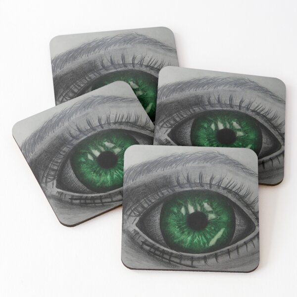 Item preview, The Watcher - Mystical Green Eye Spiritual Art designed and sold by MAISON SYLVIE.