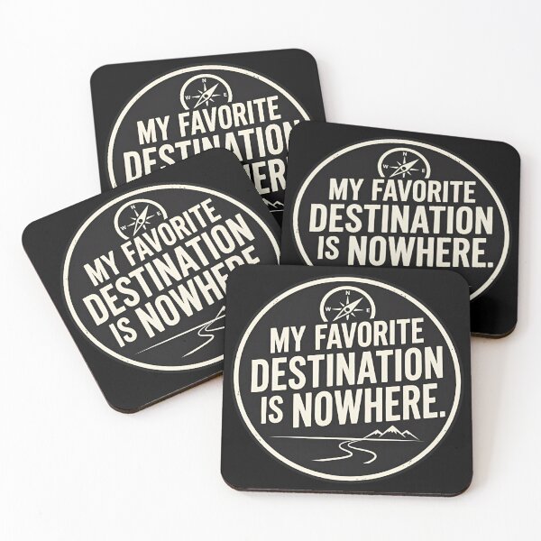 Item preview, My Favorite Destination Is Nowhere Introvert Humor designed and sold by DuckOddity.