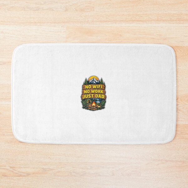 Item preview, No WiFi No Work Just Dad Camping Gift designed and sold by Peak Pop Studio..