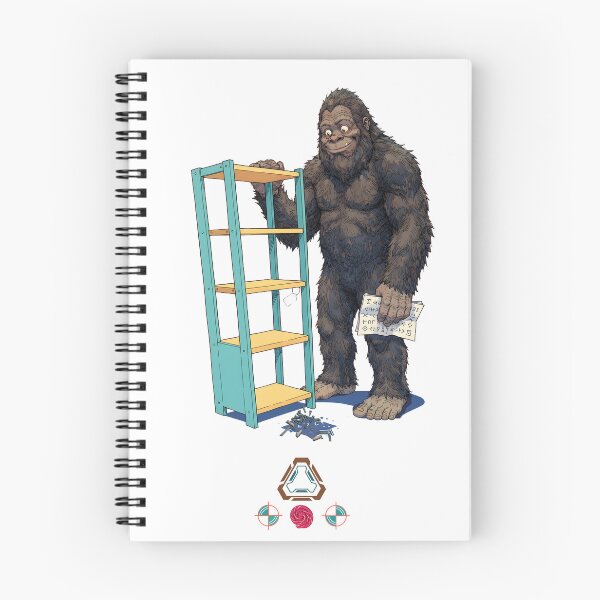 Item preview, Sasquatch Assembly Required - Bigfoot Building Flatpack Furniture designed and sold by Whimsy Trail Co.