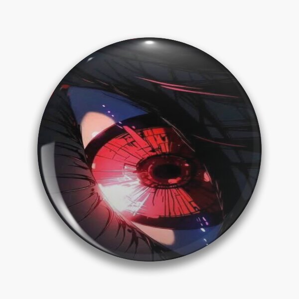 Item preview, The Gaze That Pierces the Darkness, Red Anime - Dramatic Digital Art with Luminous Iris and Light Effects designed and sold by RAYBIL.