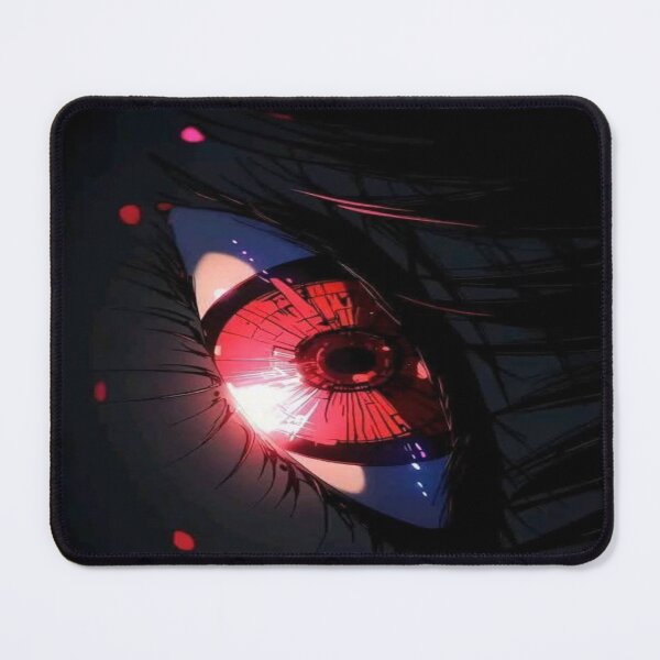 Item preview, The Gaze That Pierces the Darkness, Red Anime - Dramatic Digital Art with Luminous Iris and Light Effects designed and sold by RAYBIL.