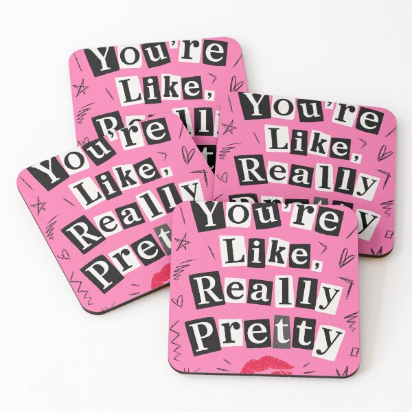 Item preview, You're Like Really Pretty Y2K Girly Quote designed and sold by NeoLab Society.
