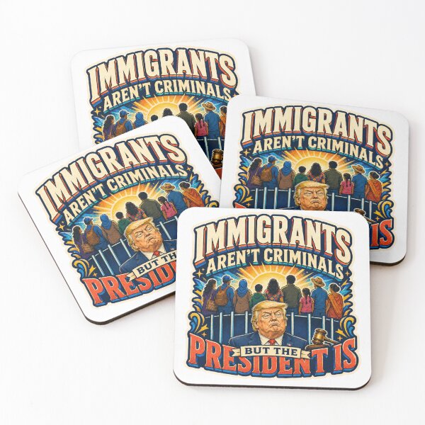 Item preview, Immigrants Aren’t Criminals but the President Is – Anti-Trump Protest designed and sold by Travelslightly.
