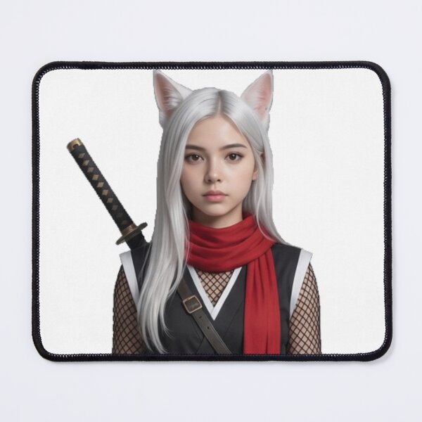 Item preview, White Wolf Ninja Girl designed and sold by Komatoya.