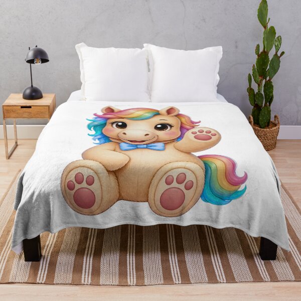 Item preview, Cute Kawaii Horse Bear Plush Hybrid designed and sold by Mementoo.