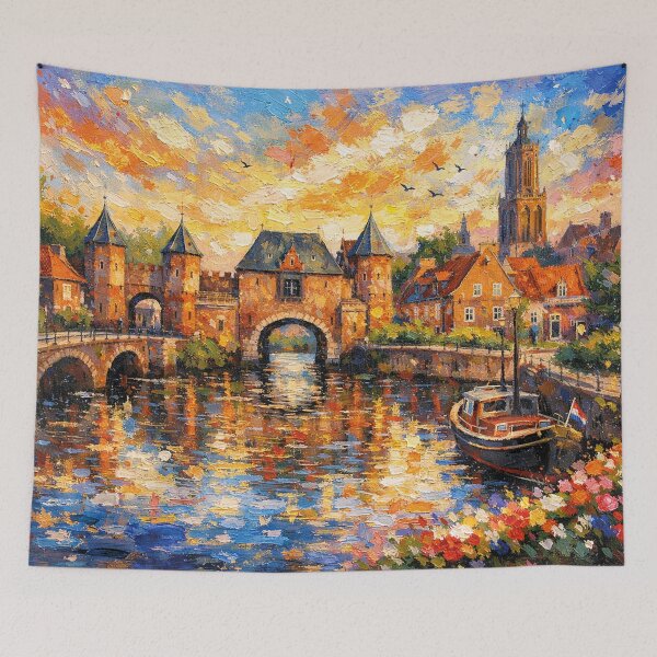 Item preview, A painting of Amersfoort, the Netherlands – A Beautiful place in Europe. designed and sold by GalleryKauffeld.