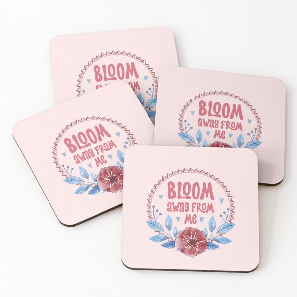 Item preview, Bloom Away From Me - Funny Introvert Sarcastic Floral Badge designed and sold by the-Z3nith.