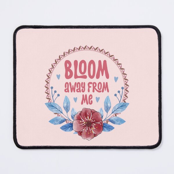 Item preview, Bloom Away From Me - Funny Introvert Sarcastic Floral Badge designed and sold by the-Z3nith.