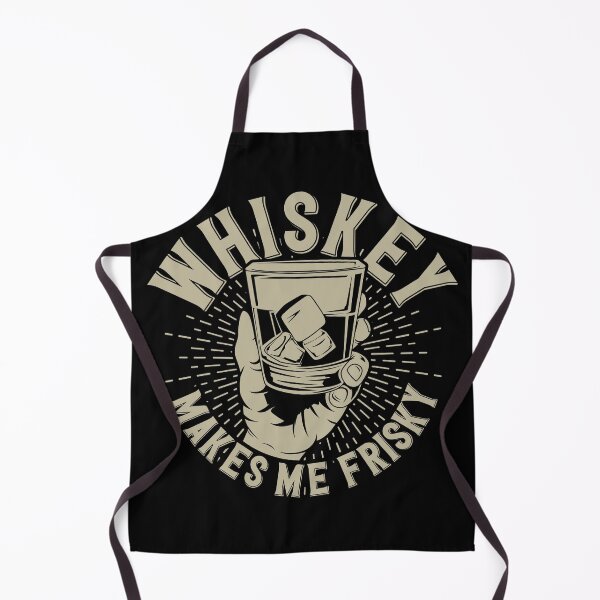 Item preview, Whiskey Makes Me Frisky Hand Holding Glass On The Rocks Vintage Graphic designed and sold by heedooppod.