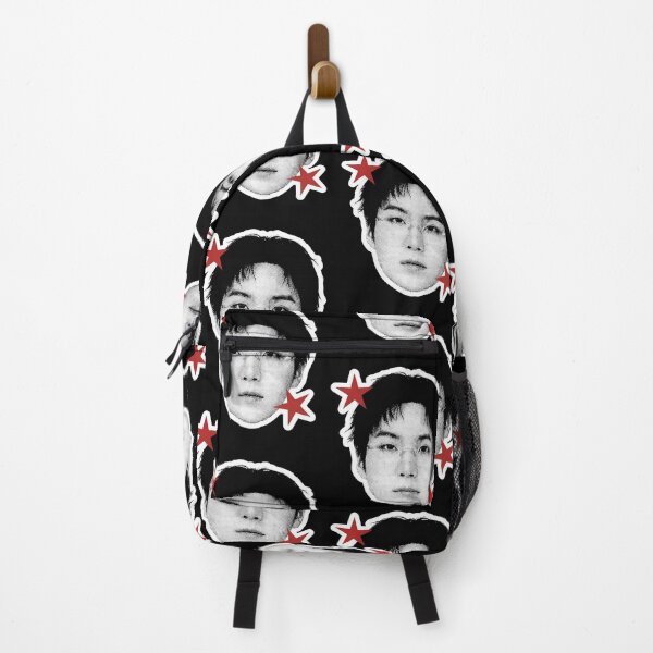 Item preview, BTS Suga Red Stars Halftone Portrait designed and sold by camronrufuh.