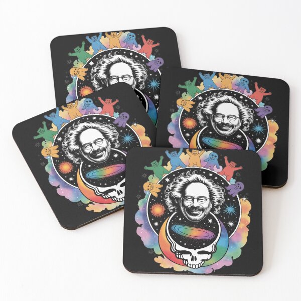 Item preview, Cosmic Jerry Garcia Skull Rainbow Bears Psychedelic Art Essential designed and sold by ZenithPrints51.