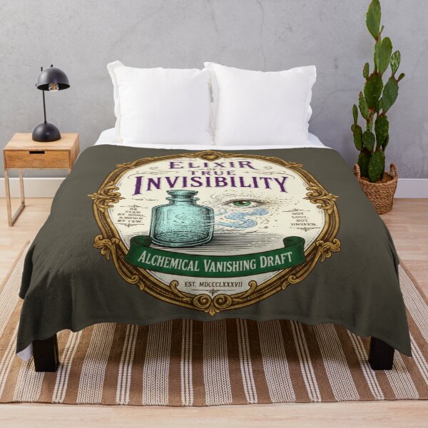 Item preview, Elixir of True Invisibility - Vintage Apothecary Label RPG Meme designed and sold by Dice_Goblin_Studio.