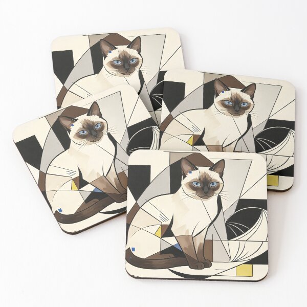 Item preview, cubist animal artwork designed and sold by forget45studio.