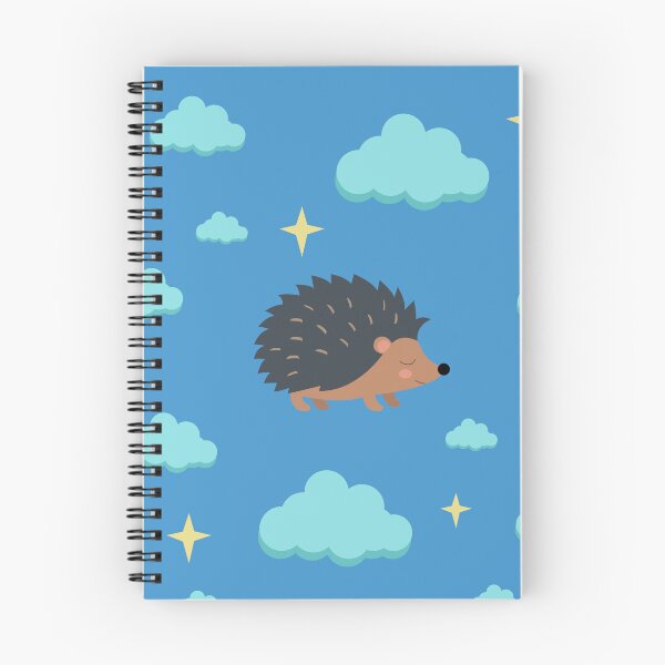 Item preview, Cute Hedgehog in the Clouds Night Sky Pattern designed and sold by ElenMart.