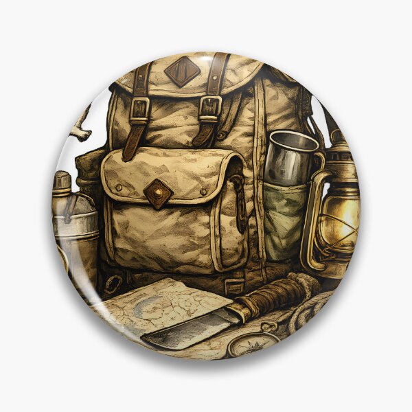 Item preview, Vintage Hiking Adventure Backpack designed and sold by CreativeMindsetLab.