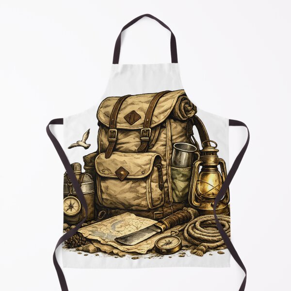 Item preview, Vintage Hiking Adventure Backpack designed and sold by CreativeMindsetLab.