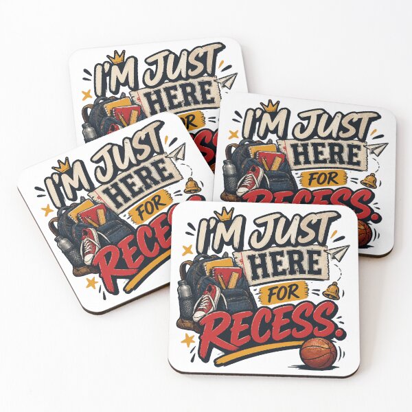 Item preview, I’m Just Here for Recess Funny Back to School Shirt Sticker designed and sold by Sunday.Supply.