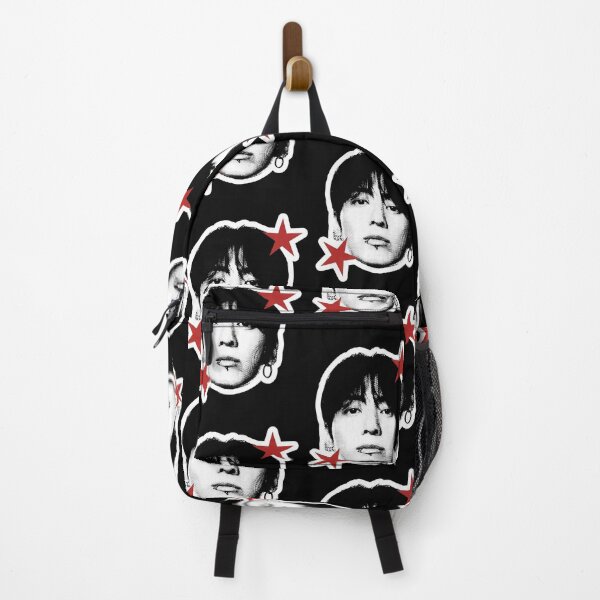 Item preview, BTS Jungkook Red Stars Halftone Portrait designed and sold by camronrufuh.