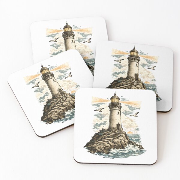 Item preview, Vintage Lighthouse Coastal Adventure designed and sold by CreativeMindsetLab.