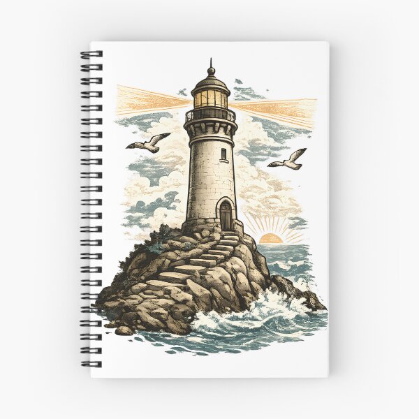 Item preview, Vintage Lighthouse Coastal Adventure designed and sold by CreativeMindsetLab.