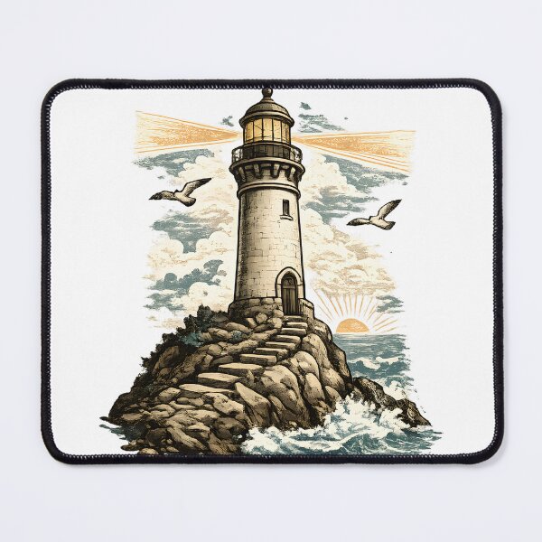 Item preview, Vintage Lighthouse Coastal Adventure designed and sold by CreativeMindsetLab.