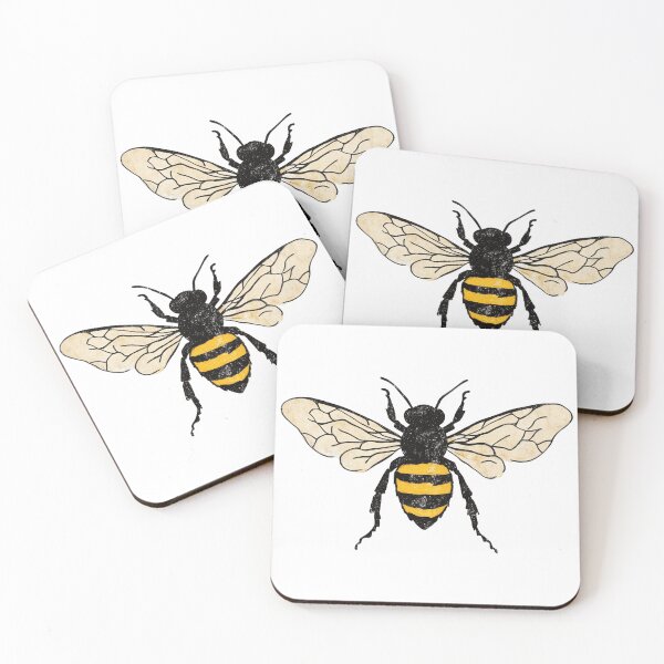 Item preview, Vintage Hand-Drawn Bumblebee Illustration designed and sold by Vision Crafted.