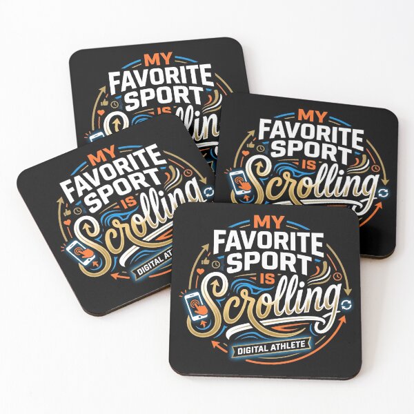 Item preview, My Favorite Sport Is Scrolling Funny Social Media designed and sold by DuckOddity.