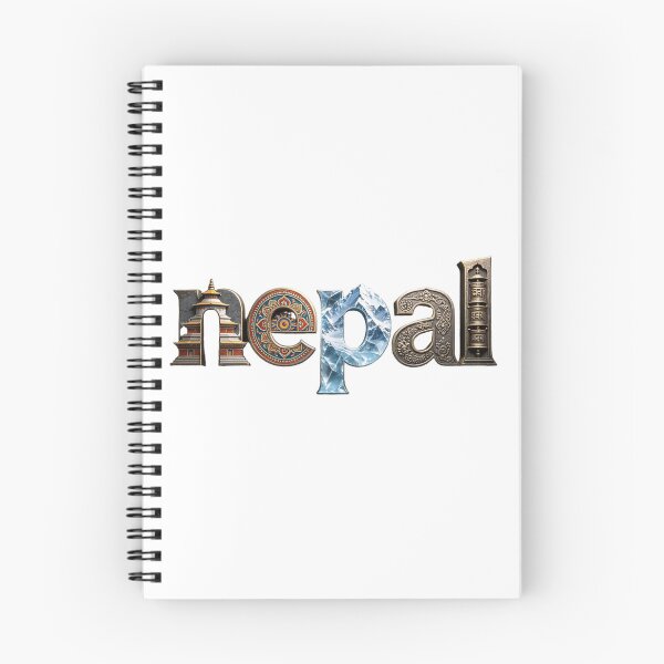 Item preview, Nepal Travel Typography – Himalayan Culture & Mountain Heritage designed and sold by VladisWorld.